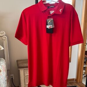 J.Lindeberg Classic Red Polo Shirt